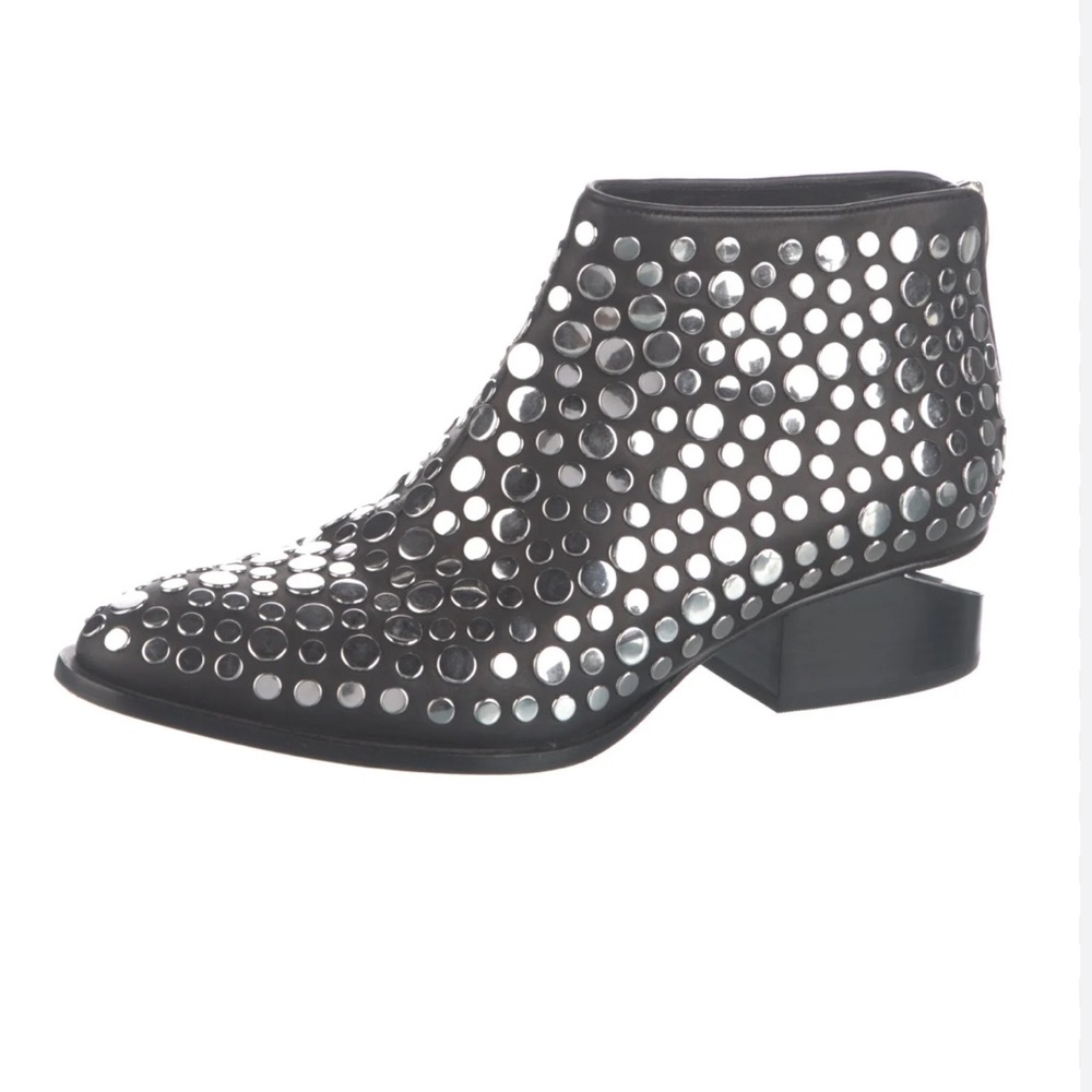 Alexander Wang Leather Studded Accent Boots